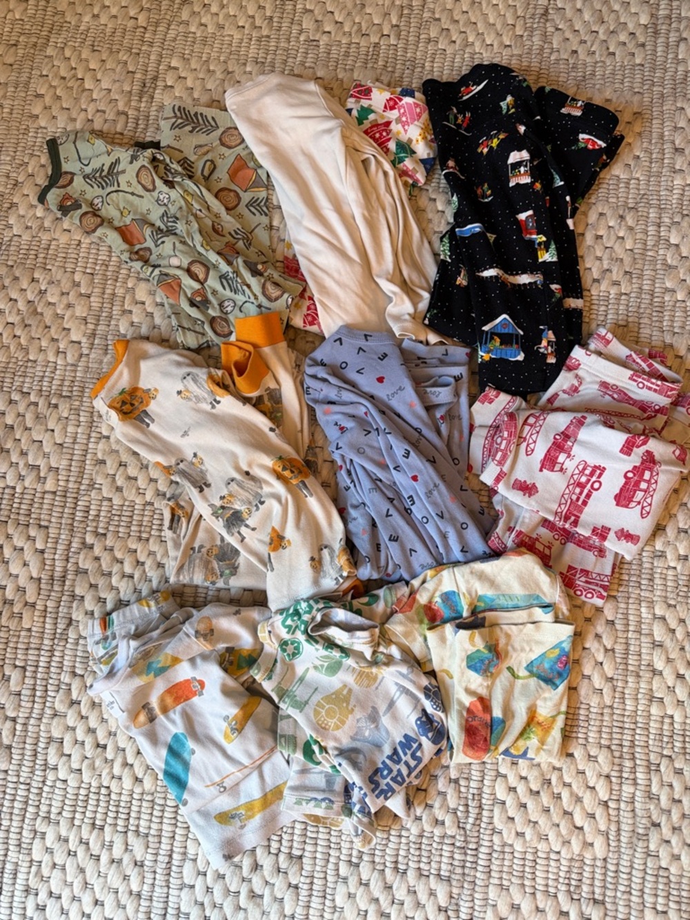 Kids Pajama Set Bundle - Multi Color Prints